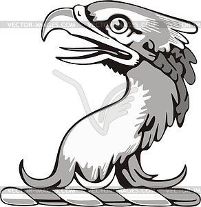 Crest griffin head - vector clip art