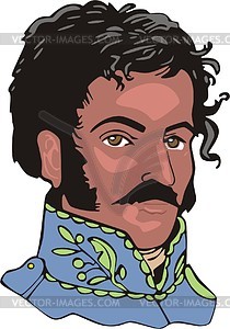 Simon Bolivar - vector clipart