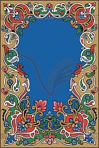 Floral frame - vector image