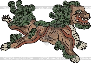 Chinese lion - vector image