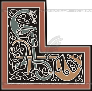 Celtic corner - vector image