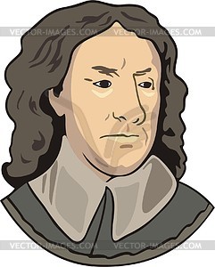 Oliver Cromwell - vector image