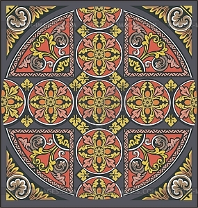 Medieval decoration - vector image