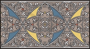 Medieval decoration - vector image