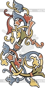 Medieval decoration - vector image