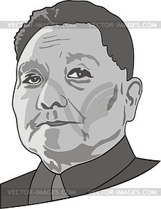 Deng Xiaoping - vector clipart