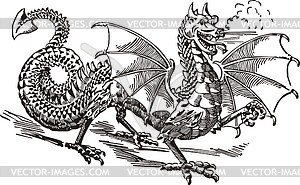 Dragon - vector image