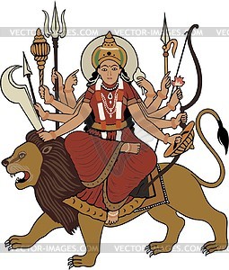 Durga - vector clip art