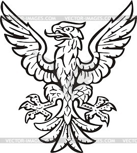 Heraldic eagle - vector clipart