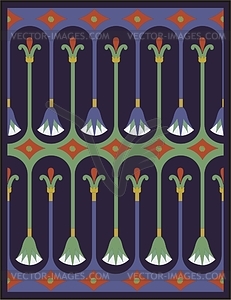 Ancient Egyptian ornamental pattern - vector image