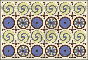 Ancient Egyptian ornamental pattern - vector clipart