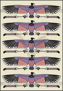 Ancient Egyptian ornamental pattern - vector clip art