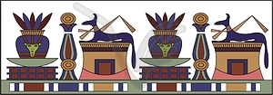 Египетский орнамент - рисунок в векторе