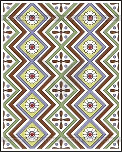 Ancient Egyptian ornamental pattern - vector image