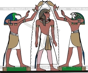 Египетская мифология - векторный клипарт в кривых