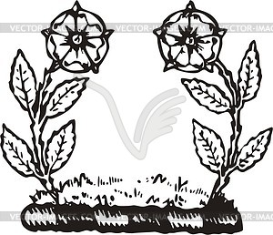 Flowers - royalty-free vector clipart