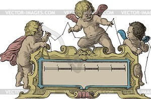 Engraving frame - royalty-free vector clipart