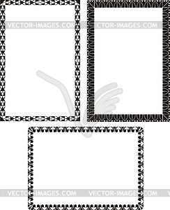 Art nouveau simple frames - vector clipart