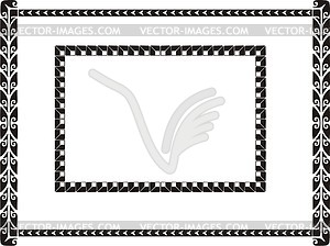 Art nouveau simple frames - vector image