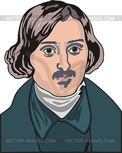 Nikolai Gogol - vector clipart