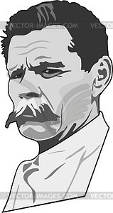 Maxim Gorky - vector clipart