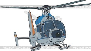 Вертолет - изображение в векторном формате