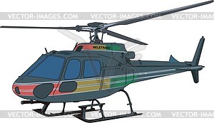 Вертолет - векторный клипарт EPS