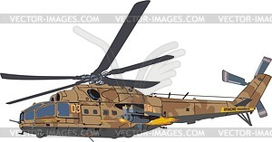 Вертолет - изображение векторного клипарта