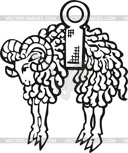 Heraldic figure - vector clipart