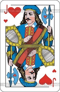 The jack of the hearts - vector clipart