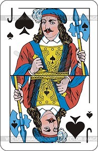The jack of the spades - vector clipart