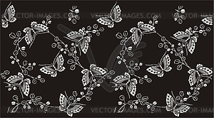 Japanese floral ornament - vector image