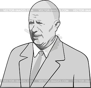 Nikita Khrushchov - vector image