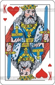 The king of the hearts - vector clipart