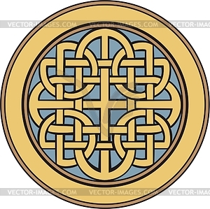 Medieval Celtic ornamental knot - vector clipart