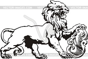 Lion decoration - vector image