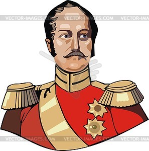 Nikolai I - vector image