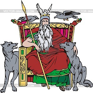 Odin - vector clipart