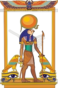 Amun Ra - vector clipart