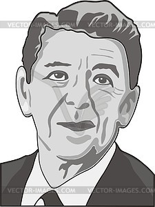 Ronald Reagan - vector image