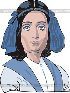 George Sand - vector clipart