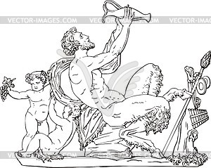 Satyr - vector clipart