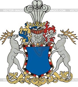 Heraldic achievement - vector image