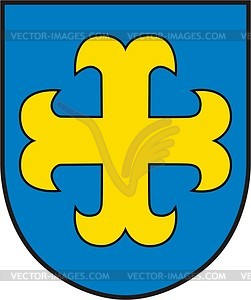 Shield with cross - vector clipart