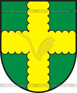 Shield with cross - vector clip art