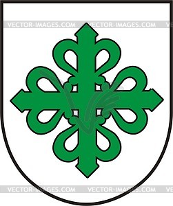 Shield with cross - vector clip art