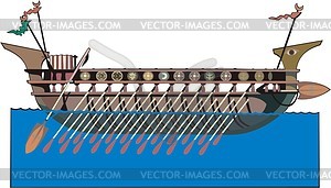 Phoenician ship - vector clip art