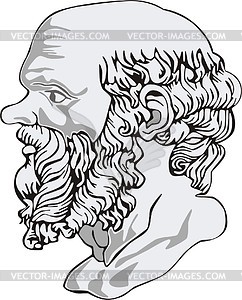 Сократ - векторный рисунок