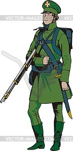 Soldier - stock vector clipart
