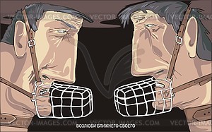 Soviet poster - vector clipart